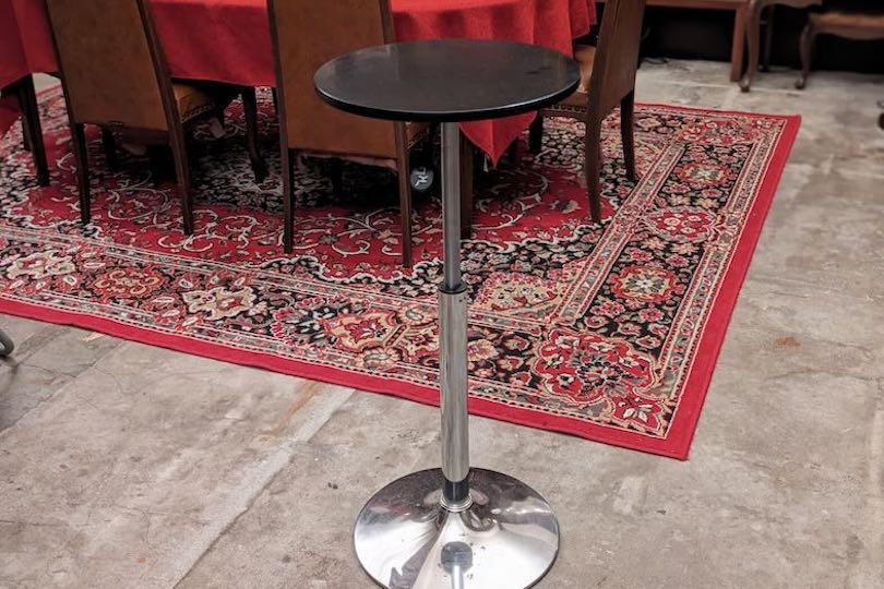 備品 スタンドテーブル直径40cm × 3台