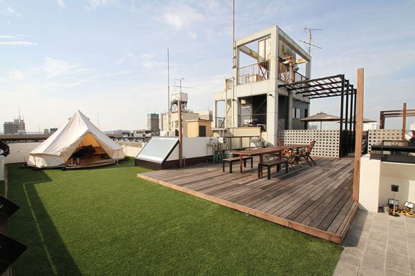 空中庭園の屋上