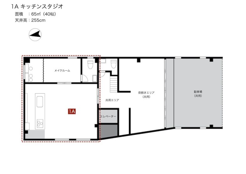 江戸川大杉ビル1A キッチンスタジオ