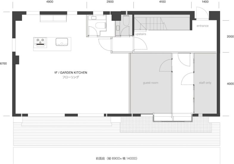 スタジオピーク北参道駅前 1F / GARDEN KITCHEN︎