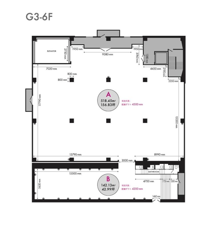 【G3-6F】平面図