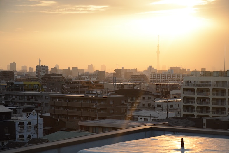 天気が良い日は夕日をバックに撮影も