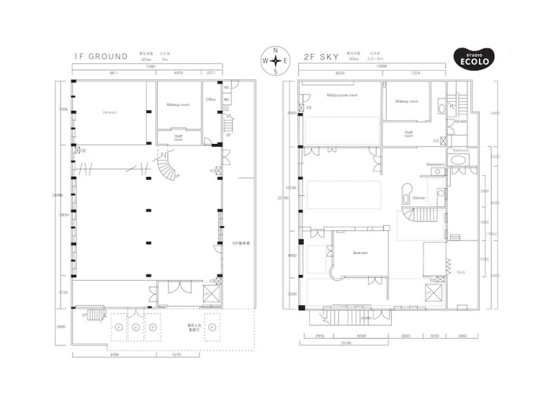 STUDIO ECOLO 1F GROUND/2F SKY