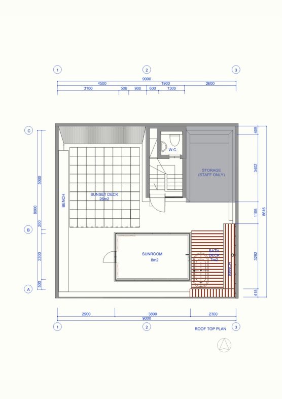 屋上平面図