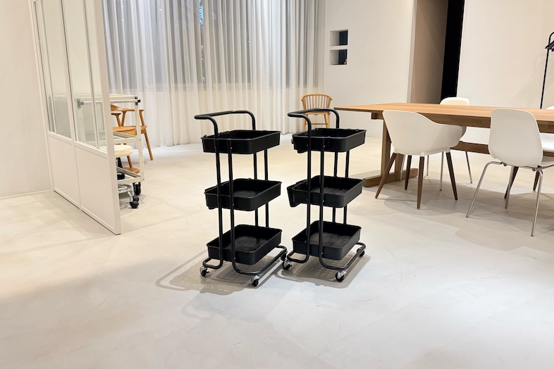 116 Studio AOYAMA｜メイクルームには2つのラックをご用意