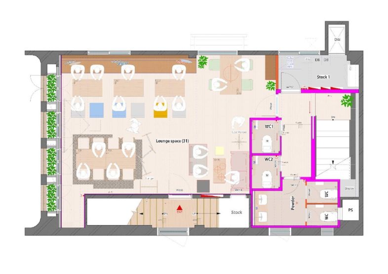 GOBLIN.渋谷BLDG店 -LOUNGE-｜平面図