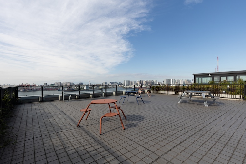 東京湾が一望できる空間