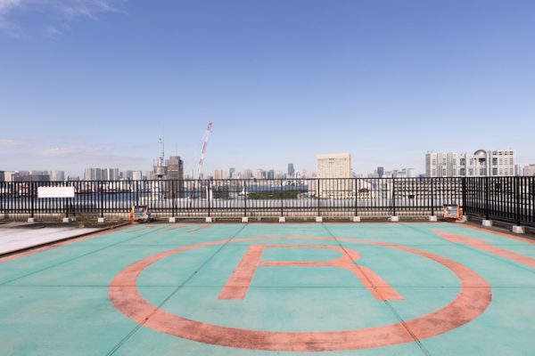 東京湾・東京タワーが見わたせるヘリポート