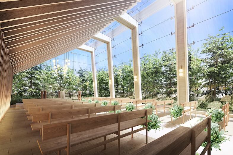 表参道テラス【全館リニューアル工事中】｜【CHAPEL】屋内で自然をバックにした大胆な撮影が実現可能