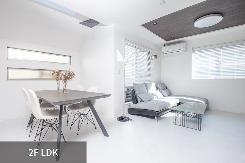 ヒカリノイエ目黒｜【2F/LDK】ダイニング・リビングでの一貫した撮影が可能