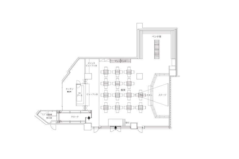 GOBLIN.新宿HALL店｜平面図
