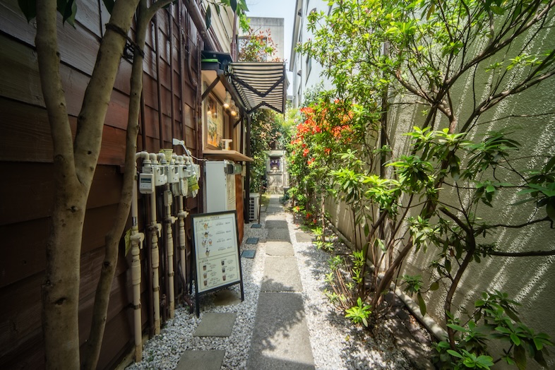 スタジオに通じる小道