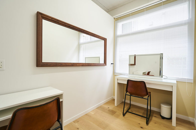 luumu.tokyo Shimomaruko｜ゆっくりお支度いただける控室スペース