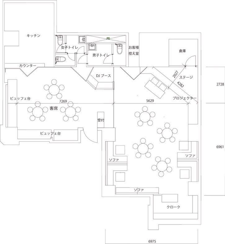 GOBLIN.池袋CAFE店｜平面図