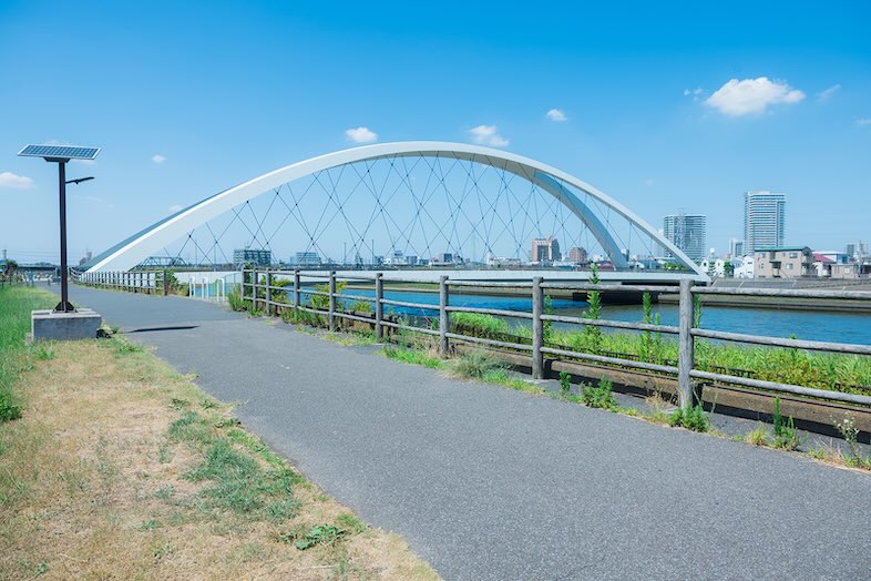 【周辺ロケ地】新中川の辰巳新橋近く ※必要に応じて自治体に撮影許可をお取りください