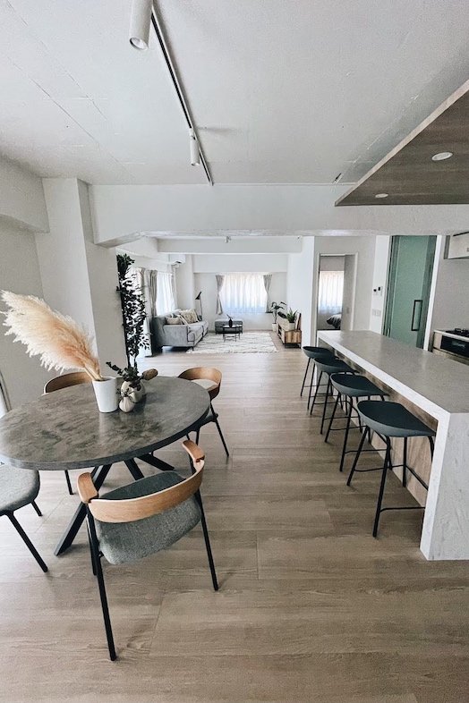 EBISU HOUSE｜リビングダイニングキッチンが一連で撮影可能