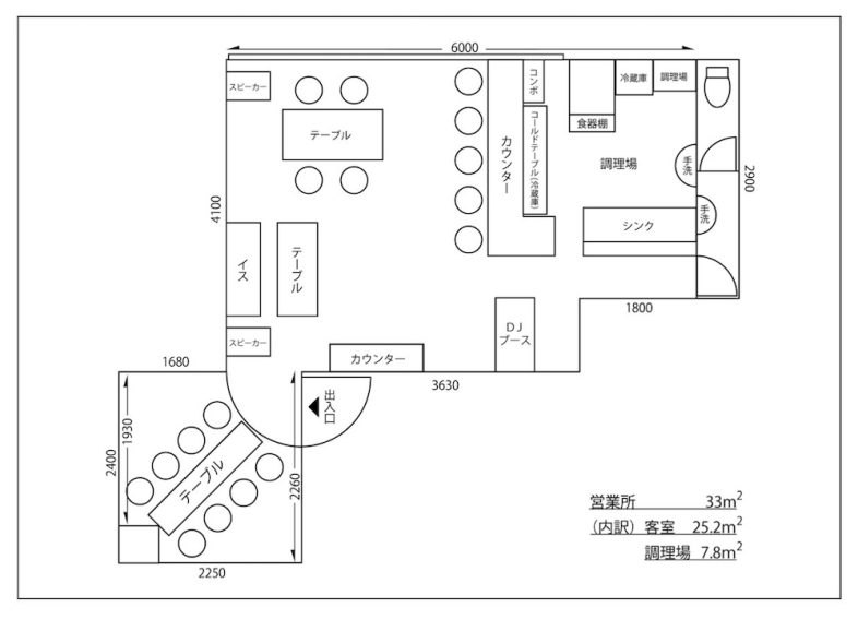 GOBLIN.三軒茶屋BAR店｜平面図