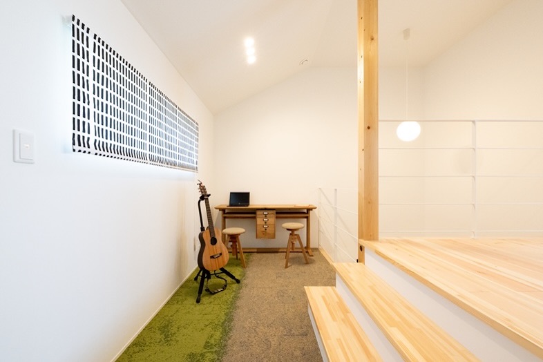 趣味部屋にも活用できる屋根裏部屋（ロフト）