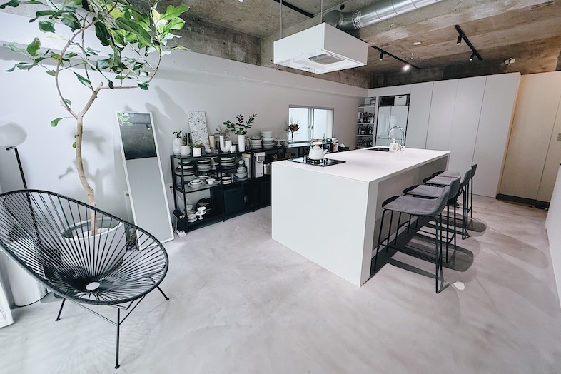 Studio Mog｜フルオープンのアイランドキッチンはクッキング動画やレシピ撮影などの料理シーンに最適