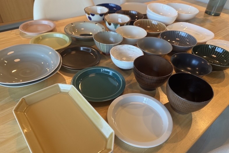 備品として貸出可能な食器類（一部）