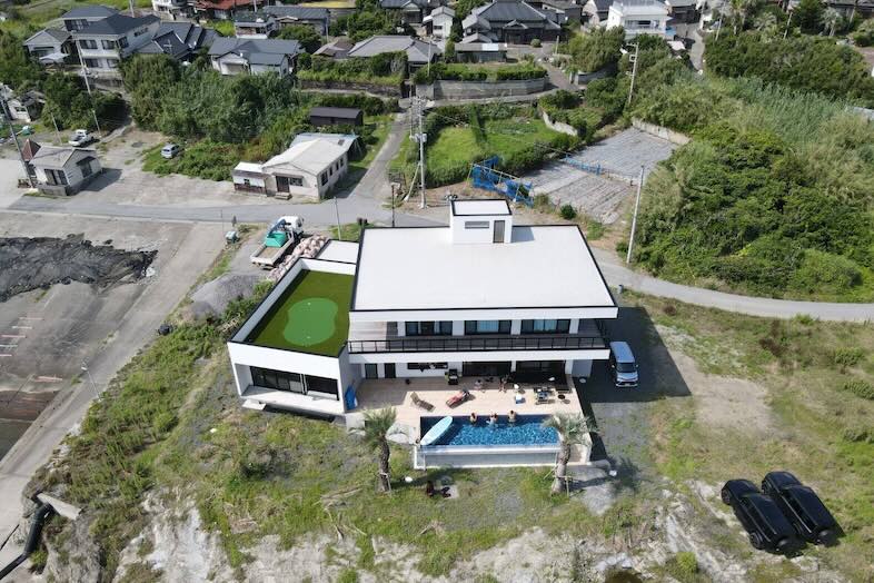 Yokohama K Studio GIFT HOUSE 館山︎｜上空から撮影した外観