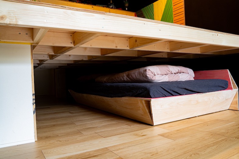 Lab8 Tokyo｜【2F 】ベッドを使用しないときは収納も可能です