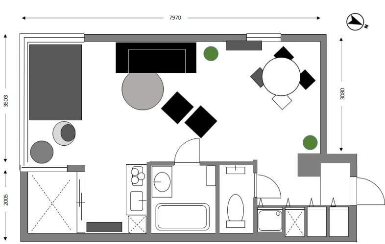 LAG SPACE AZABU#1｜平面図