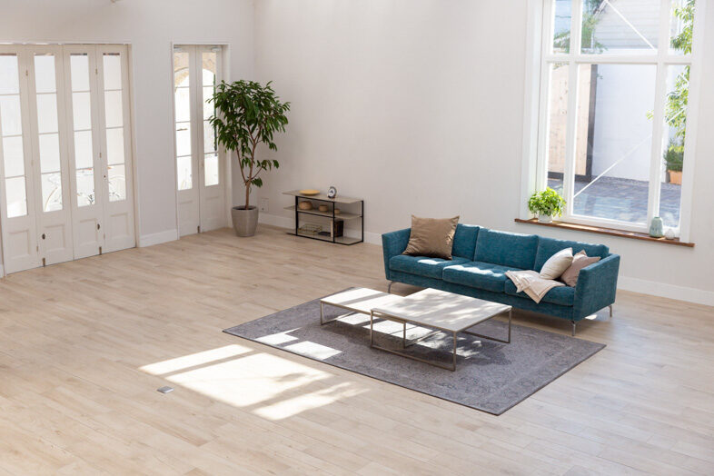 Studio Basil︎｜【Mint】背の高い白ドアが並ぶリビングは開放感ある日常シーン向き
