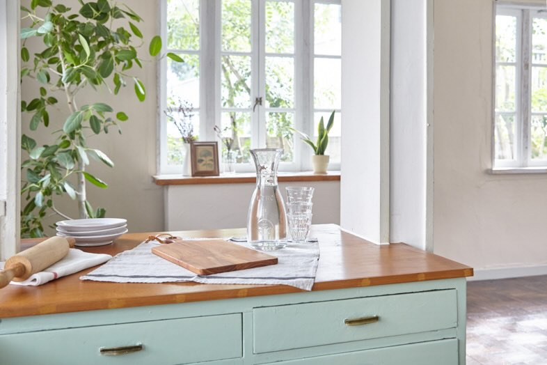 maison de blanc｜キッチンカウンターとしての撮影も可能