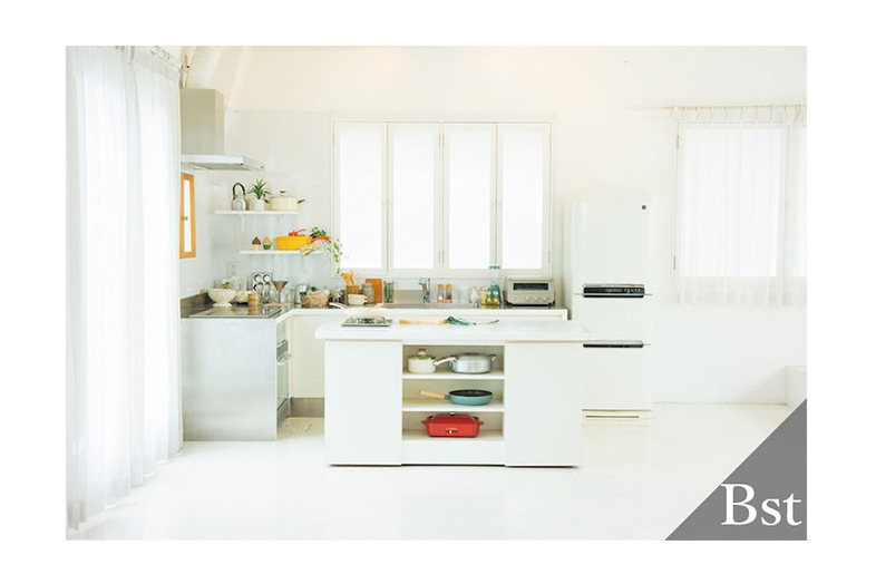 スタジオフィオーレ 初台｜【Bst】ホワイトを基調としたキッチン
