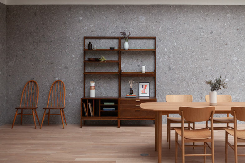 Studio Basil︎｜【Sage】ウッド家具があるナチュラルフローリングの温かな空間