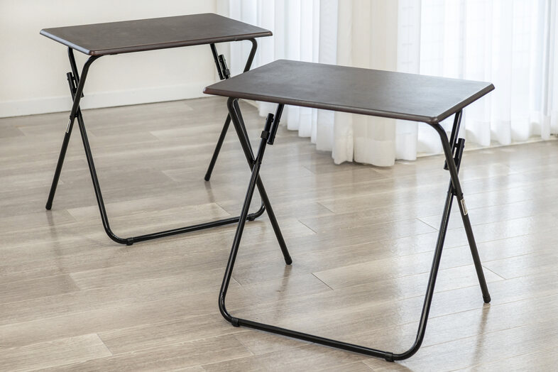 麻布十番906キッチンスタジオ｜コンパクトサイズの折りたたみテーブル×2（700㎜×780㎜×高さ660㎜）