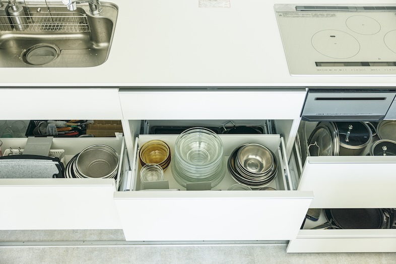 充実した調理器具