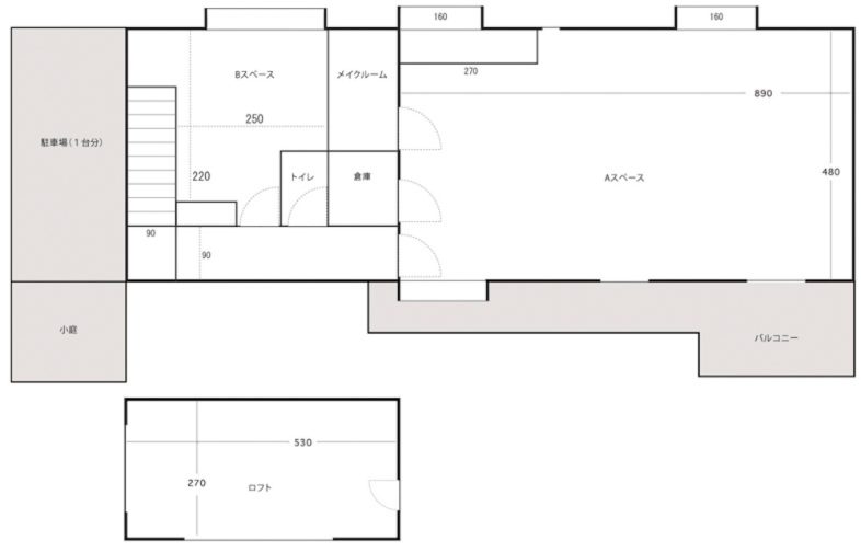 STUDIO BRASS｜平面図