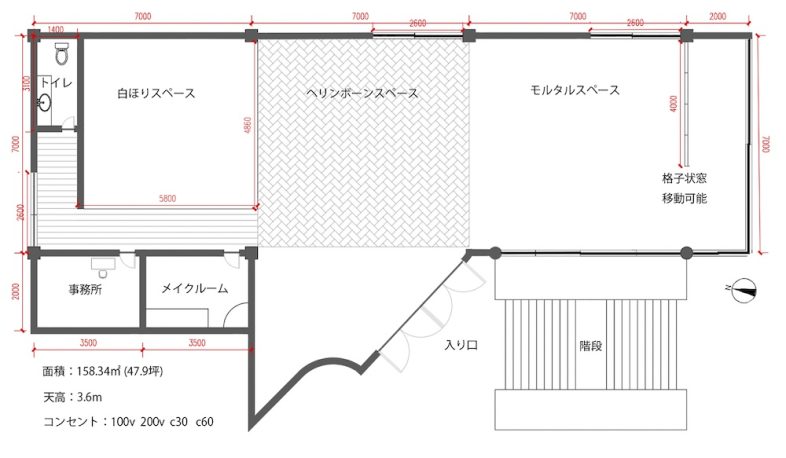 TAO STUDIO toda｜平面図
