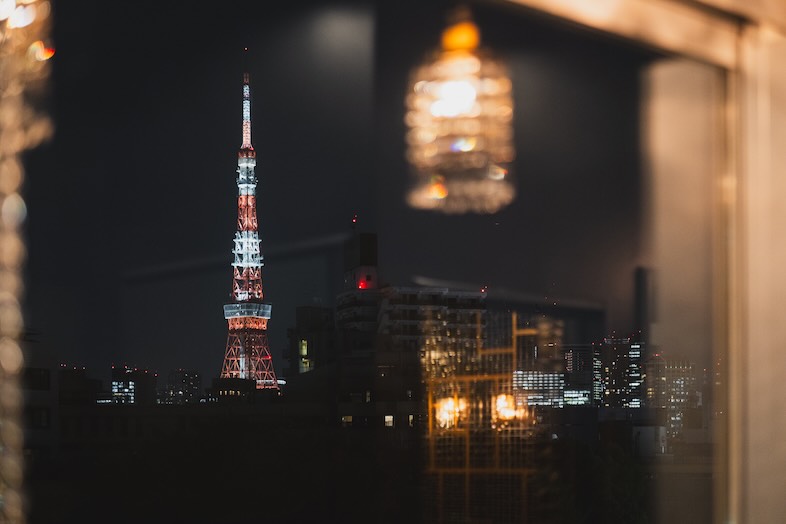 夜の東京タワー