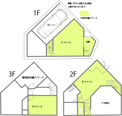 MHM AOBADAI STUDIO｜平面図