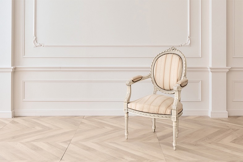 studio Blossom｜ストライプ柄のチェア