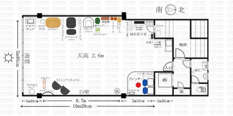リンゴバケーション神保町店｜間取り図