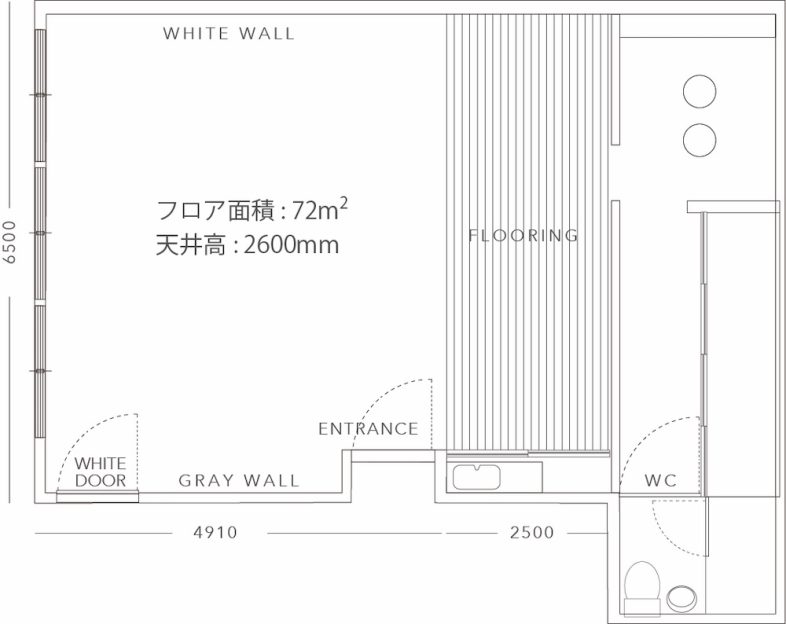 Studio 5th NAKAMEGURO｜平面図