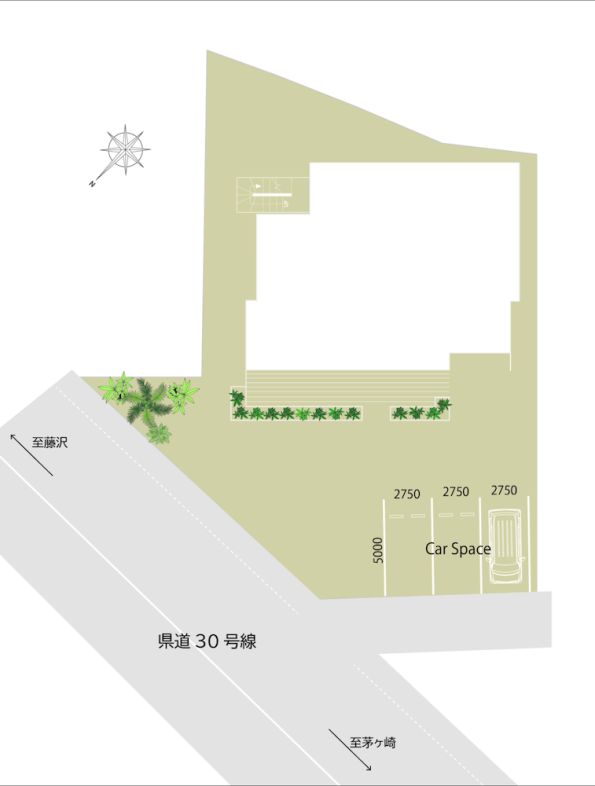 The PIER｜外観&駐車場 平面図