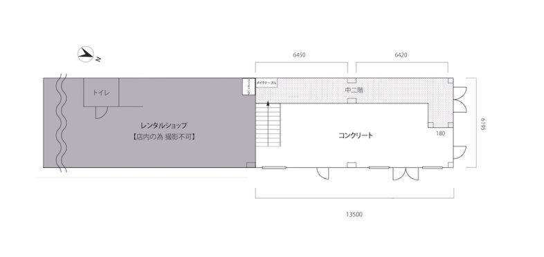 EASE 目黒 -NY FACTORY-｜平面図