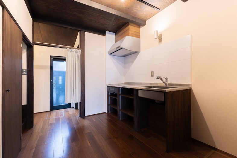 町家スタジオ｜オプションでキッチンも利用可能