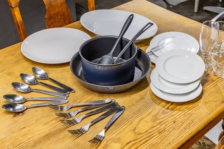 CafefleurLOUNGE心斎橋｜カトラリーなどが充実