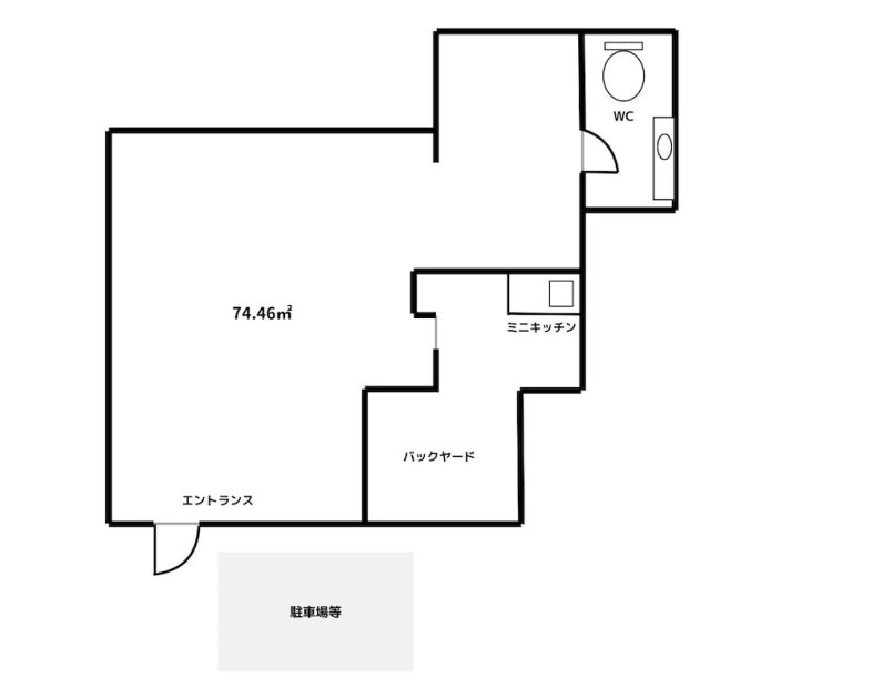 GOBLIN.表参道SIDEWALK店｜平面図