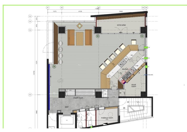 Casa ZIZO – studio&wine｜平面図