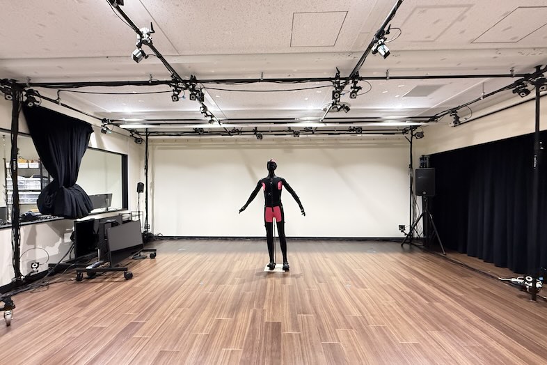 トメロンスタジオ｜【第2スタジオ】モーションキャプチャー撮影に最適な広さとフラットな木床を備えているため全身の動きを正確に収録可