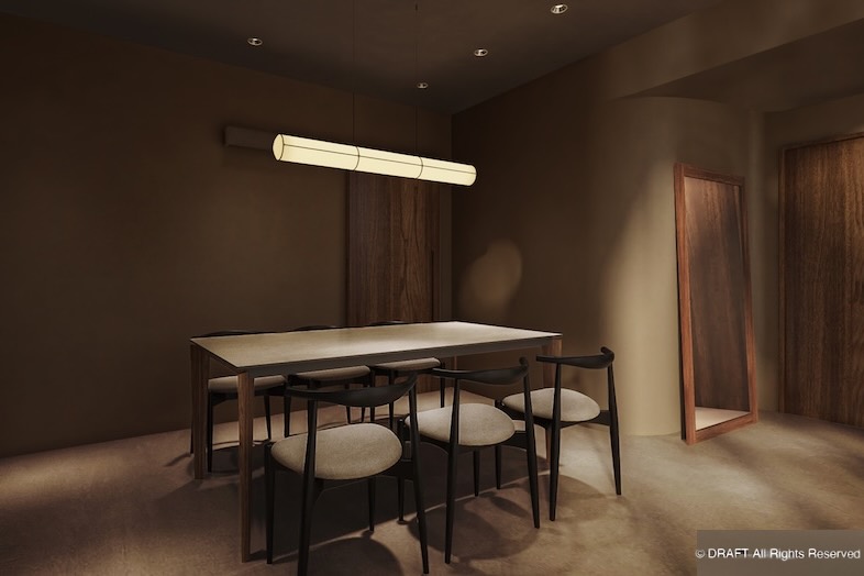 CRAZY GRANDE MAISON｜【2F】ミニマルで落ち着いた空間は、メイクシーン・打合せ・インタビュー撮影に最適