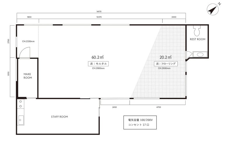 EARTHY BLUE STUDIO｜平面図