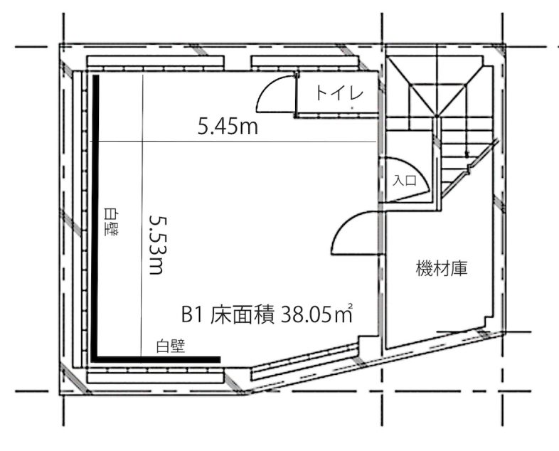 BUNKER STUDIO｜スタジオ平面図